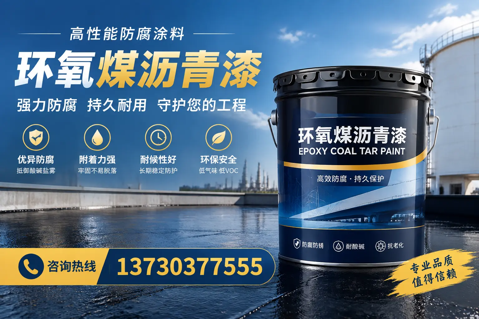 环氧煤沥青漆的耐久性分析，适合邵阳的使用场景